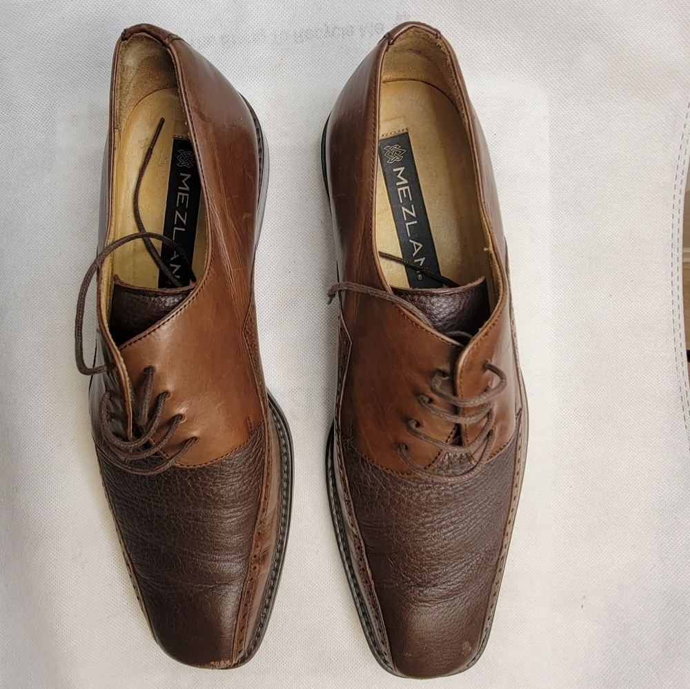 Mezlan men dress brown shoe size 10